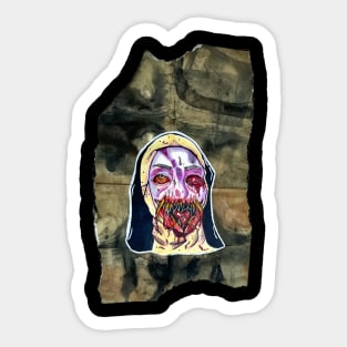 Zombie nun Sticker